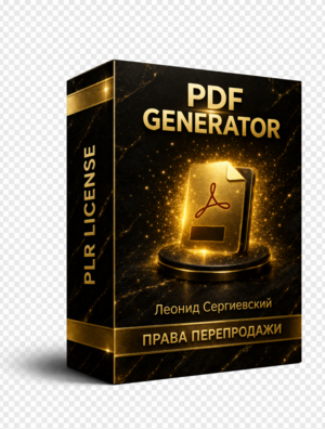 PDF Generator + 100% Права Перепродажи